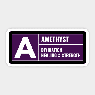 Amethyst Crystal - Purple Sticker